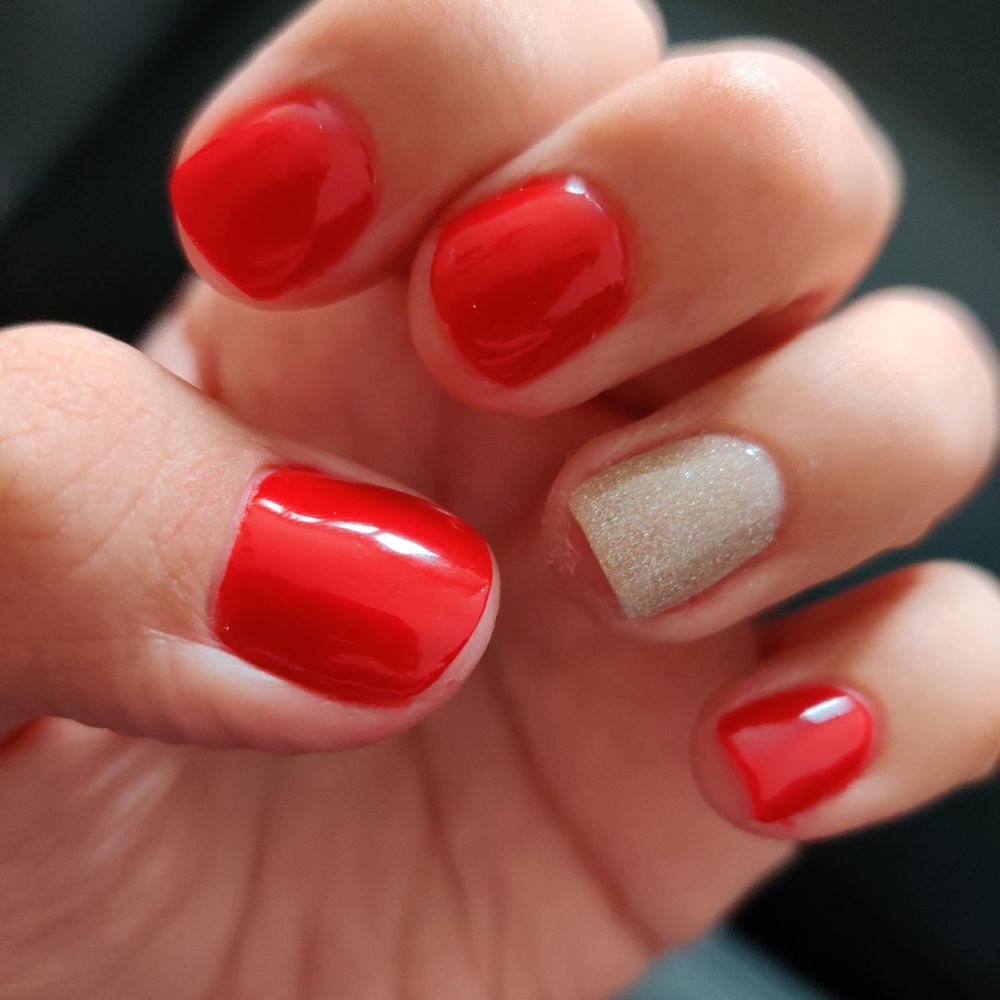 Dip on natural nail Dip on natural nail