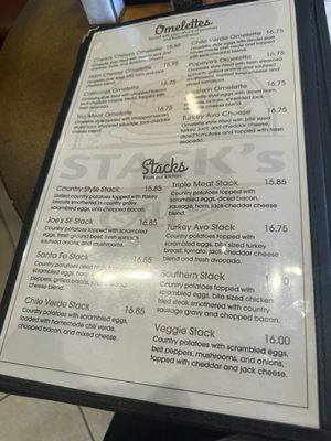 Menu photo 8 Stack's Cafe Bakersfield, CA