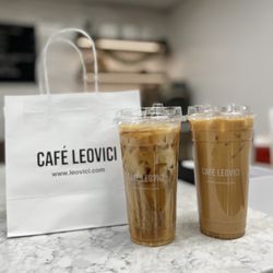 Leovici - B.S. Shaken Espresso (left) and Cookie Butter Latte (right)