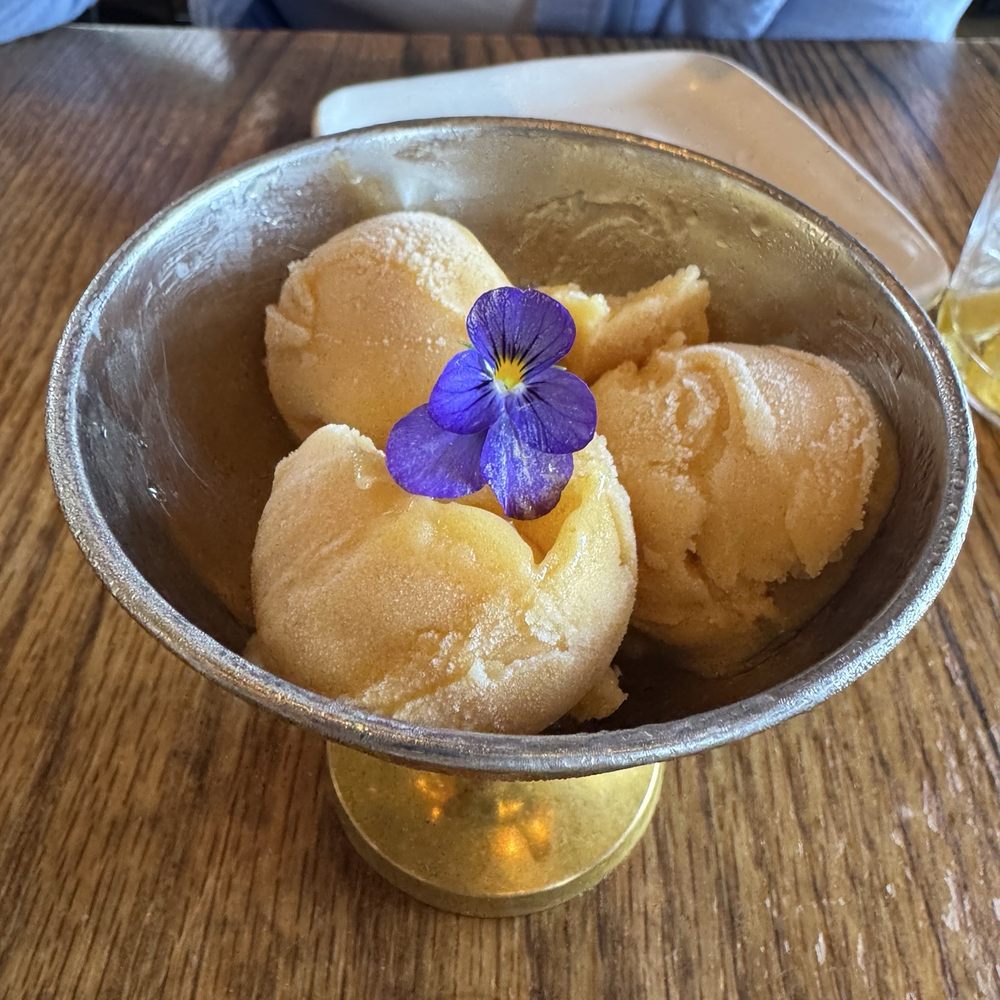 Coqueta - Nectarine sorbet - Spanish Near Me - San Francisco, California Coqueta - Nectarine sorbet - Spanish Near Me - San Francisco, California