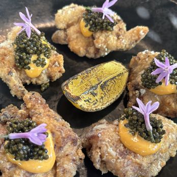 SAGO - FRIED CHICKEN and CAVIAR (Japanese fried chicken, lemon grass aioli, and kaluga caviar) - Cocktail Bars Near Me - Encinitas, California