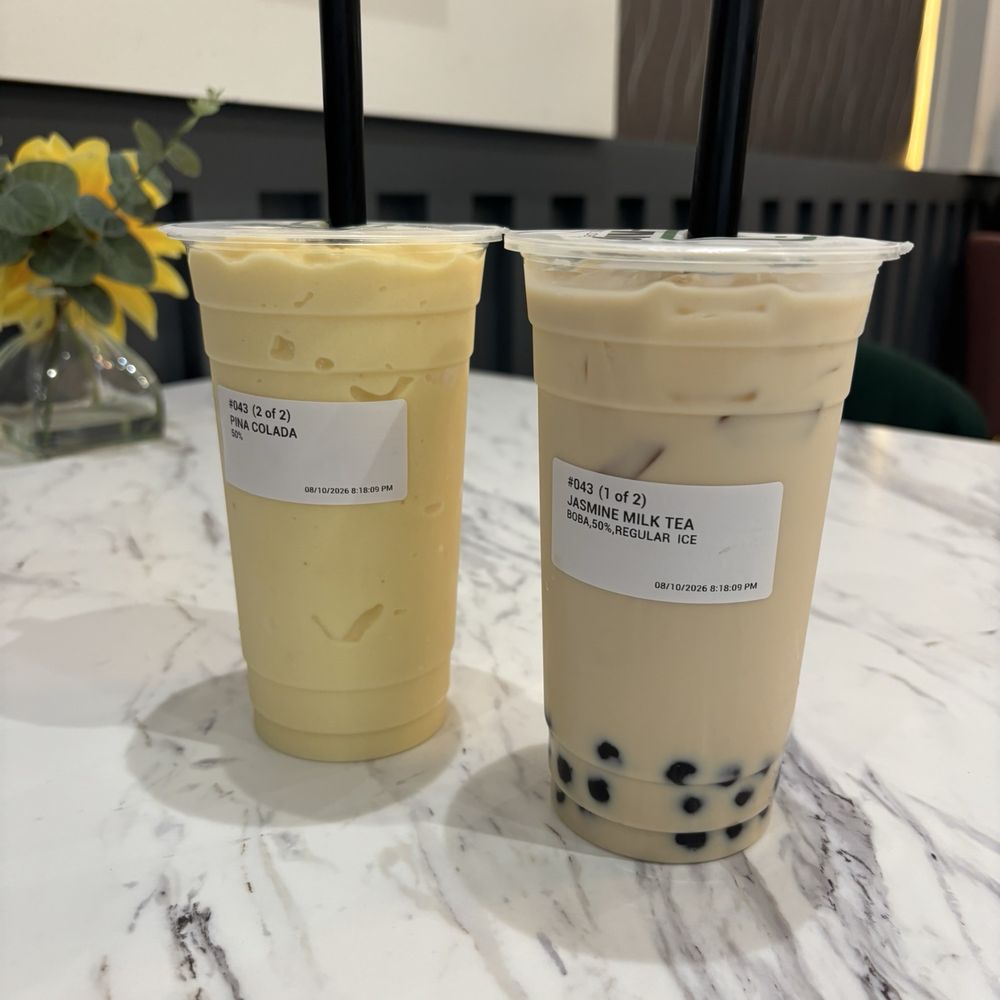 Tea-Amo - Pina Colada and Jasmine milk tea - Juice Bars & Smoothies Near Me - Richmond, Texas Tea-Amo - Pina Colada and Jasmine milk tea - Juice Bars & Smoothies Near Me - Richmond, Texas