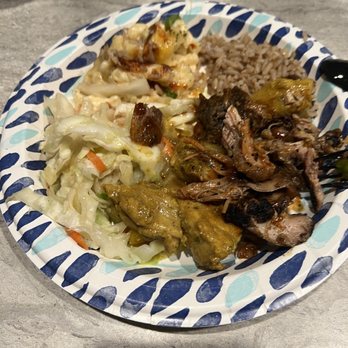 The Jerk Shack - Mac N Cheese (VF), Sauteed Cabbage N Carrots (VF) (GF), Rice and Peas (GF), 8oz Chopped Jerk Chicken, Curry Chicken - Caribbean Near Me - San Antonio, Texas The Jerk Shack - Mac N Cheese (VF), Sauteed Cabbage N Carrots (VF) (GF), Rice and Peas (GF), 8oz Chopped Jerk Chicken, Curry Chicken - Caribbean Near Me - San Antonio, Texas