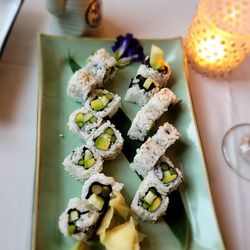Orchid Thai Cuisine - Asparagus, Cucumber, Avocado Sushi