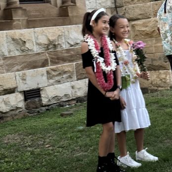 St Andrew's Cathedral - Leis and flowers just like graduation - Churches Near Me - Honolulu, Hawaii