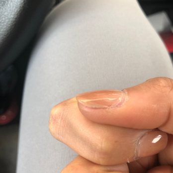 Quality Nails & Spa - Horrible overlay - Nail Salons Near Me - Long Beach, California