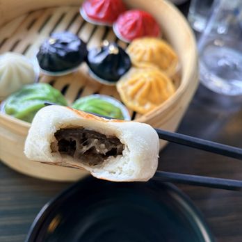 Dumpling Time - Inside the Eggplant Bao (Seared) - Dim Sum Near Me - San Francisco, California