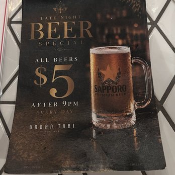 Urban Thai Kitchen - Beer Flyer - Thai Near Me - San Diego, California Urban Thai Kitchen - Beer Flyer - Thai Near Me - San Diego, California