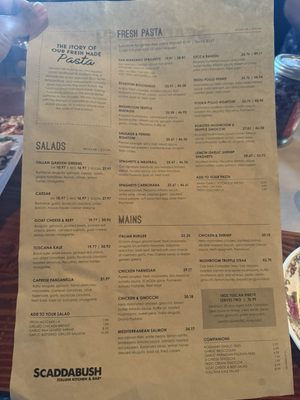 Menu photo 8 Scaddabush Richmond Hill, ON Menu photo 8 Scaddabush Richmond Hill, ON