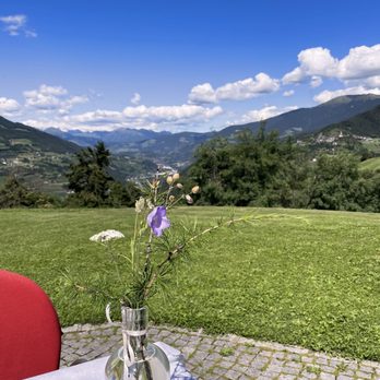 Ansitz Fonteklaus - View from the terrace - Restaurants Near Me - Chiusa, BZ