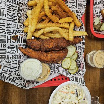 Crazy D's Hot Chicken - Combo #1- 2 Giant Tenders with Fries - Chicken Shop Near Me - Reno, Nevada Crazy D's Hot Chicken - Combo #1- 2 Giant Tenders with Fries - Chicken Shop Near Me - Reno, Nevada