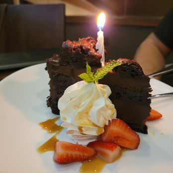 13moons Restaurant - complementary birthday dessert - Seafood Near Me - Anacortes, Washington