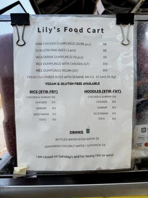 Menu photo 1 Lily's Food Cart Freeport, ME