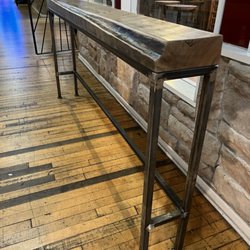 Asbury Woodcraft - Behind couch table