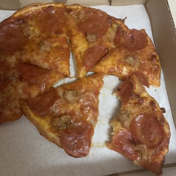 Fabios Pizza - Pep and sausage. Didn't even eat it. - Pizza Near Me - Cleveland, Ohio