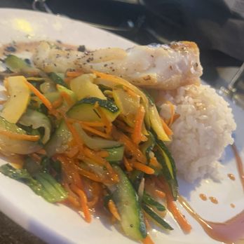 Parkers' Lighthouse - Veggies Chilean Sea Bass - Seafood Near Me - Long Beach, California Parkers' Lighthouse - Veggies Chilean Sea Bass - Seafood Near Me - Long Beach, California