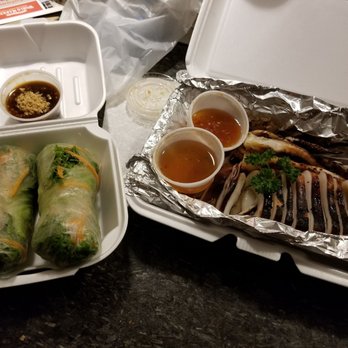 Chao Phra Ya - Summer Rolls and Whole Grilled Squid - Thai Near Me - Herndon, Virginia Chao Phra Ya - Summer Rolls and Whole Grilled Squid - Thai Near Me - Herndon, Virginia