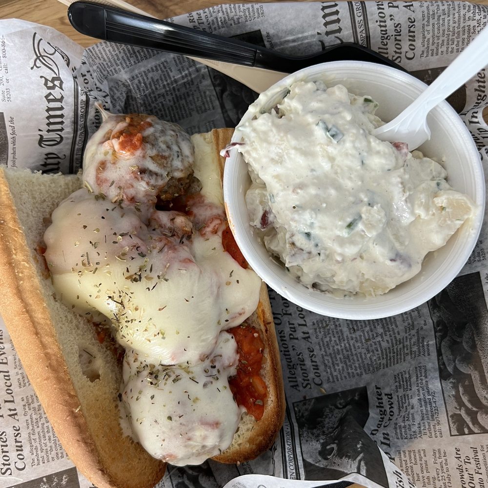 Salty Pint - Pipeline sub and a side of potato salad - Sandwiches Near Me - Daytona Beach Shores, Florida