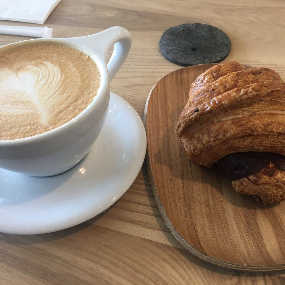 Banner Coffee - Latte and prosciutto and cheese croissant. Guilty pleasure more than Netflix. Go and get it! - Coffee & Tea Near Me - Arroyo Grande, California Banner Coffee - Latte and prosciutto and cheese croissant. Guilty pleasure more than Netflix. Go and get it! - Coffee & Tea Near Me - Arroyo Grande, California