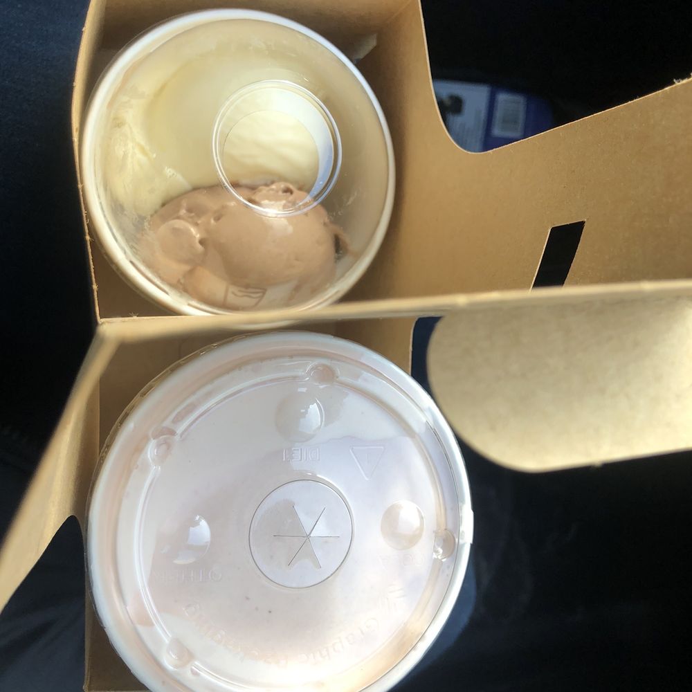 Shake Shack Cherry Creek - Strawberry  shake + black and white custard - Burgers Near Me - Denver, Colorado