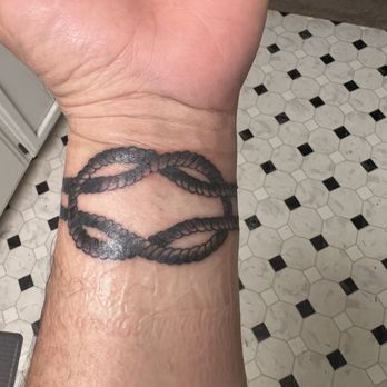 Cherry Blossom Tattoo Studio - My new Square Knot tattoo - Tattoo Near Me - Atascadero, California