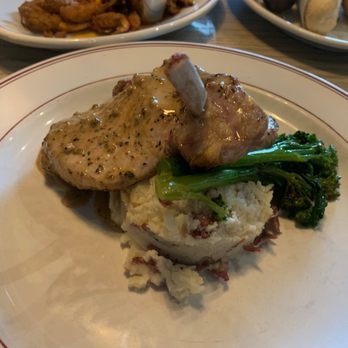 Char Restaurant - Pork chop butterflied. That sauce was so delicious. - Seafood Near Me - Memphis, Tennessee