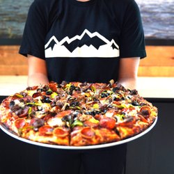 We put a mountain of toppings on our pizzas