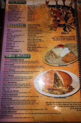 Menu photo 4 El Rey Azteca Whites Creek, TN