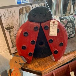 Sugar Babe Antiques & Collectibles - Lady Bug Bird House