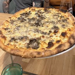 Mushroom pizza, super yummy! Mushroom pizza, super yummy!
