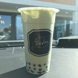 The matcha tea. The matcha tea.