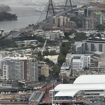 Anzac Bridge - Bird's-eye view of Sydney and the Anzac Bridge - Landmarks & Historical Buildings Near Me - Sydney, NSW