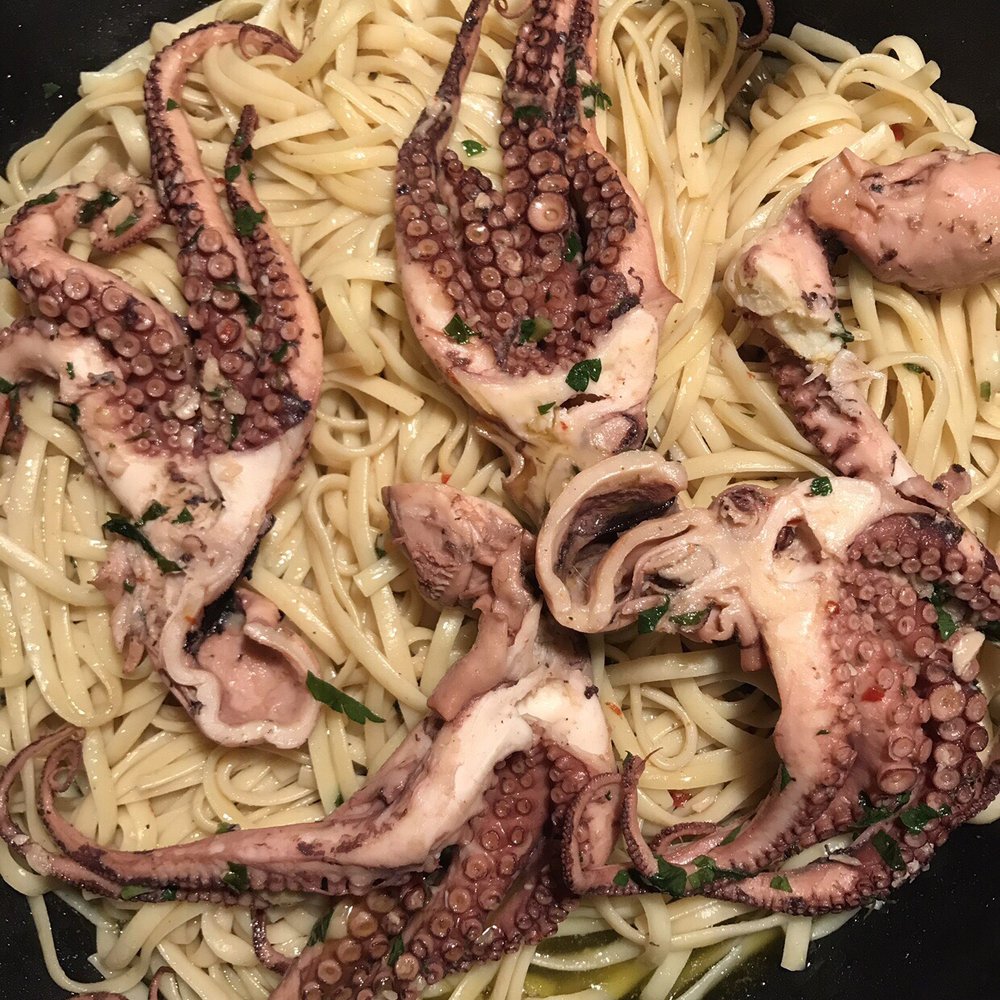 Mikes kitchen - Octopus with pasta so tender and the most generous serving ever! Delish! - Italian Near Me - Cranston, Rhode Island