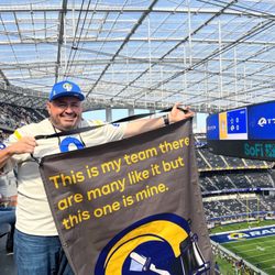 Zelda's Embroidery - Much more than just embroidery she can print and help design banners to your favorite sports team  #RamsHouse