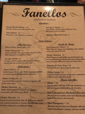 Menu photo 4 Fanellos Mishawaka, IN Menu photo 4 Fanellos Mishawaka, IN