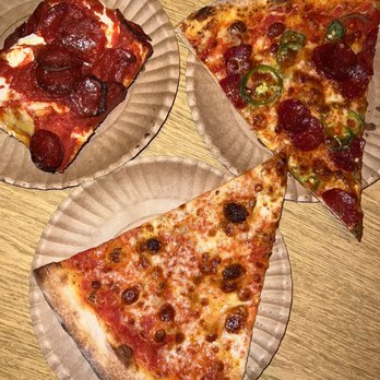Scarr's Pizza - Classic cheese slice Classic pepperoni, jalapeño & hot honey slice - Pizza Near Me - New York, New York Scarr's Pizza - Classic cheese slice Classic pepperoni, jalapeño & hot honey slice - Pizza Near Me - New York, New York