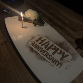 Yard House - Yummy anniversary dessert ! - New American Near Me - San Jose, California Yard House - Yummy anniversary dessert ! - New American Near Me - San Jose, California
