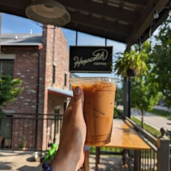 Hopscotch Coffee - Iced dirty chai - Coffee Roasteries Near Me - Bloomington, Indiana Hopscotch Coffee - Iced dirty chai - Coffee Roasteries Near Me - Bloomington, Indiana