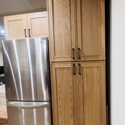 Tall pantry cabinet and over the Refer Cabinet Tall pantry cabinet and over the Refer Cabinet