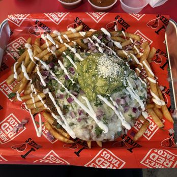 Mike's Red Tacos - Loaded Fries - Tacos Near Me - San Diego, California Mike's Red Tacos - Loaded Fries - Tacos Near Me - San Diego, California
