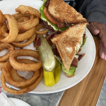 Boon Fly Cafe - BLT with onion rings - American Near Me - Napa, California
