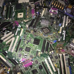 Northeast Precious Metals - Motherboards from PC's that will be shredded, burned and refined.