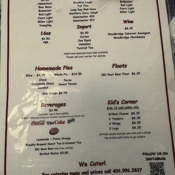 Gus's World Famous Fried Chicken - Menu - Southern Near Me - Atlanta, Georgia