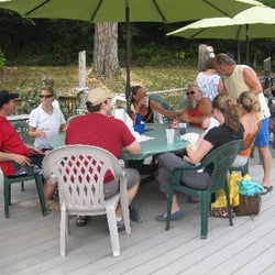 Cedar Hill Resort - Enjoying the outdoor seating.