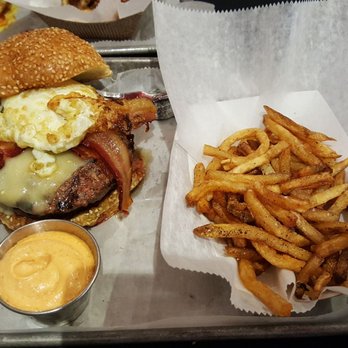 Brgr Stop - The big sexy burger. Get sauce on side I would say. Also its two patties. Its a mouth full and you wont go home hungry. - Burgers Near Me - Coconut Creek, Florida Brgr Stop - The big sexy burger. Get sauce on side I would say. Also its two patties. Its a mouth full and you wont go home hungry. - Burgers Near Me - Coconut Creek, Florida