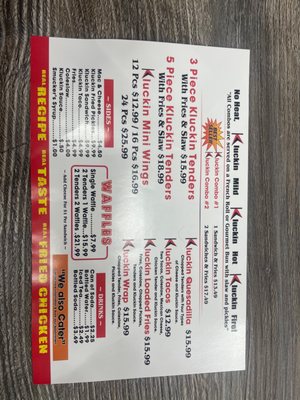 Menu photo 2 The Kluckin Chicken Los Angeles, CA