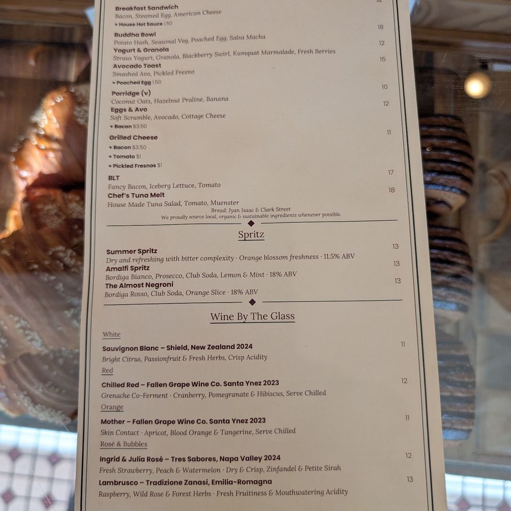 Food menu Food menu