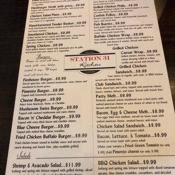 Station 31 Kitchen - Menu 1 - Chicken Wings Near Me - Chelsea, Alabama Station 31 Kitchen - Menu 1 - Chicken Wings Near Me - Chelsea, Alabama