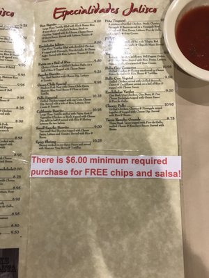 Menu photo 6 Jalisco's Salina, KS