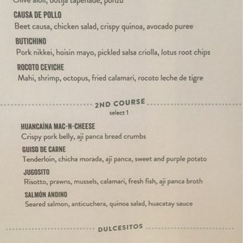 Pisco Y Nazca - Miami Spice menu for week of 8/15/16...only $23 for lunch! - Gastropubs Near Me - Kendall, Florida Pisco Y Nazca - Miami Spice menu for week of 8/15/16...only $23 for lunch! - Gastropubs Near Me - Kendall, Florida